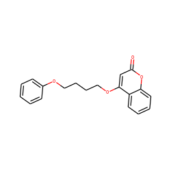 O=c1cc(OCCCCOc2ccccc2)c2ccccc2o1 ZINC000043076445