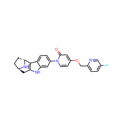 O=c1cc(OCc2ccc(F)cn2)ccn1-c1ccc2c3c([nH]c2c1)C[C@H]1CC[C@H]3N1 ZINC000113222311