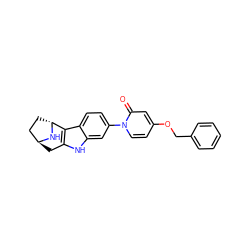 O=c1cc(OCc2ccccc2)ccn1-c1ccc2c3c([nH]c2c1)C[C@H]1CC[C@H]3N1 ZINC000113222316