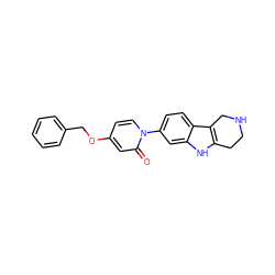O=c1cc(OCc2ccccc2)ccn1-c1ccc2c3c([nH]c2c1)CCNC3 ZINC000064550059