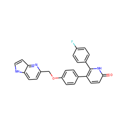 O=c1ccc(-c2ccc(OCc3ccc4[nH]ccc4n3)cc2)c(-c2ccc(F)cc2)[nH]1 ZINC000473154762