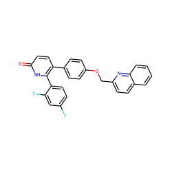 O=c1ccc(-c2ccc(OCc3ccc4ccccc4n3)cc2)c(-c2ccc(F)cc2F)[nH]1 ZINC000473154965