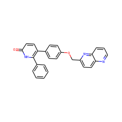 O=c1ccc(-c2ccc(OCc3ccc4ncccc4n3)cc2)c(-c2ccccc2)[nH]1 ZINC000473154657