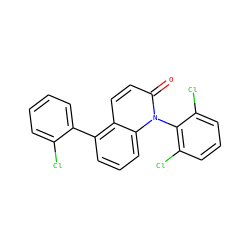 O=c1ccc2c(-c3ccccc3Cl)cccc2n1-c1c(Cl)cccc1Cl ZINC000029125759