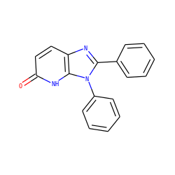 O=c1ccc2nc(-c3ccccc3)n(-c3ccccc3)c2[nH]1 ZINC000118268467