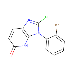 O=c1ccc2nc(Cl)n(-c3ccccc3Br)c2[nH]1 ZINC000118266758