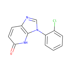 O=c1ccc2ncn(-c3ccccc3Cl)c2[nH]1 ZINC000068198023