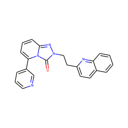 O=c1n(CCc2ccc3ccccc3n2)nc2cccc(-c3cccnc3)n12 ZINC000148083542