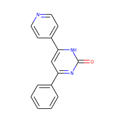 O=c1nc(-c2ccccc2)cc(-c2ccncc2)[nH]1 ZINC000063539419