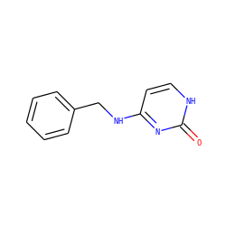 O=c1nc(NCc2ccccc2)cc[nH]1 ZINC000001745732