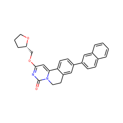 O=c1nc(OC[C@@H]2CCCO2)cc2n1CCc1cc(-c3ccc4ccccc4c3)ccc1-2 ZINC000209710995