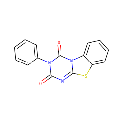 O=c1nc2sc3ccccc3n2c(=O)n1-c1ccccc1 ZINC000000134330