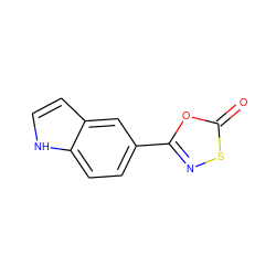 O=c1oc(-c2ccc3[nH]ccc3c2)ns1 ZINC000139069337