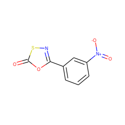 O=c1oc(-c2cccc([N+](=O)[O-])c2)ns1 ZINC000001849974