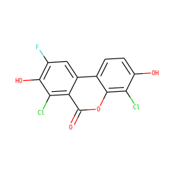 O=c1oc2c(Cl)c(O)ccc2c2cc(F)c(O)c(Cl)c12 ZINC000028571346
