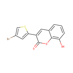 O=c1oc2c(O)cccc2cc1-c1cc(Br)cs1 ZINC000653887862