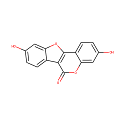 O=c1oc2cc(O)ccc2c2oc3cc(O)ccc3c12 ZINC000000001219