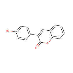 O=c1oc2ccccc2cc1-c1ccc(O)cc1 ZINC000004656499