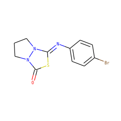O=c1s/c(=N\c2ccc(Br)cc2)n2n1CCC2 ZINC000103187107