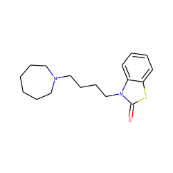 O=c1sc2ccccc2n1CCCCN1CCCCCC1 ZINC000096916102