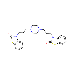 O=c1sc2ccccc2n1CCCN1CCN(CCCn2c(=O)sc3ccccc32)CC1 ZINC000473081797