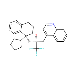 O[C@@](Cc1ccnc2ccccc12)(C[C@@]1(C2CCCC2)CCCc2ccccc21)C(F)(F)F ZINC000028826177
