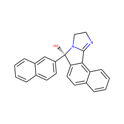 O[C@@]1(c2ccc3ccccc3c2)c2ccc3ccccc3c2C2=NCCN21 ZINC000001662062