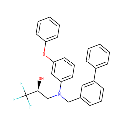 O[C@@H](CN(Cc1cccc(-c2ccccc2)c1)c1cccc(Oc2ccccc2)c1)C(F)(F)F ZINC000029389321