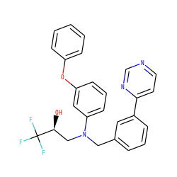 O[C@@H](CN(Cc1cccc(-c2ccncn2)c1)c1cccc(Oc2ccccc2)c1)C(F)(F)F ZINC000028862707