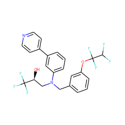 O[C@@H](CN(Cc1cccc(OC(F)(F)C(F)F)c1)c1cccc(-c2ccncc2)c1)C(F)(F)F ZINC000028862751