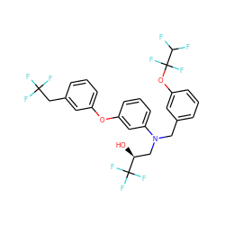 O[C@@H](CN(Cc1cccc(OC(F)(F)C(F)F)c1)c1cccc(Oc2cccc(CC(F)(F)F)c2)c1)C(F)(F)F ZINC000043574790