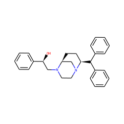 O[C@@H](CN1CCN2C[C@@H]1CC[C@H]2C(c1ccccc1)c1ccccc1)c1ccccc1 ZINC000029056511