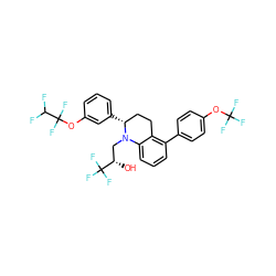 O[C@@H](CN1c2cccc(-c3ccc(OC(F)(F)F)cc3)c2CC[C@H]1c1cccc(OC(F)(F)C(F)F)c1)C(F)(F)F ZINC000044417507