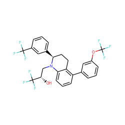 O[C@@H](CN1c2cccc(-c3cccc(OC(F)(F)F)c3)c2CC[C@@H]1c1cccc(C(F)(F)F)c1)C(F)(F)F ZINC000049872189