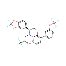 O[C@@H](CN1c2cccc(-c3cccc(OC(F)(F)F)c3)c2OC[C@@H]1c1ccc2c(c1)OC(F)(F)O2)C(F)(F)F ZINC000049762615