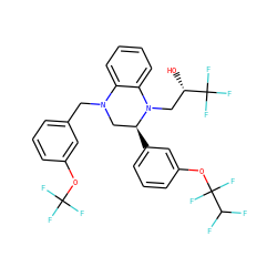 O[C@@H](CN1c2ccccc2N(Cc2cccc(OC(F)(F)F)c2)C[C@@H]1c1cccc(OC(F)(F)C(F)F)c1)C(F)(F)F ZINC000219210243