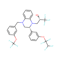 O[C@@H](CN1c2ccccc2N(Cc2cccc(OC(F)(F)F)c2)C[C@H]1c1cccc(OC(F)(F)C(F)F)c1)C(F)(F)F ZINC000219210325