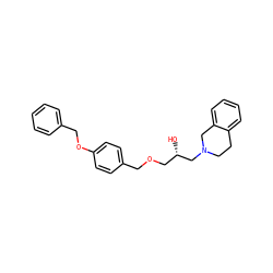 O[C@@H](COCc1ccc(OCc2ccccc2)cc1)CN1CCc2ccccc2C1 ZINC000219732034