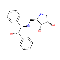 O[C@@H](c1ccccc1)[C@H](NC[C@H]1NC[C@H](O)[C@@H]1O)c1ccccc1 ZINC000040538184