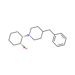 O[C@@H]1CCCC[C@@H]1N1CCC(Cc2ccccc2)CC1 ZINC000028236634