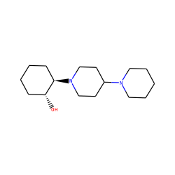 O[C@@H]1CCCC[C@H]1N1CCC(N2CCCCC2)CC1 ZINC000040694321