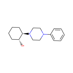 O[C@@H]1CCCC[C@H]1N1CCN(c2ccccc2)CC1 ZINC000028238018