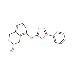 O[C@@H]1CCc2cccc(Nc3ncc(-c4ccccc4)o3)c2C1 ZINC000053229986