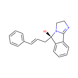 O[C@]1(C/C=C/c2ccccc2)c2ccccc2C2=NCCN21 ZINC000027411246