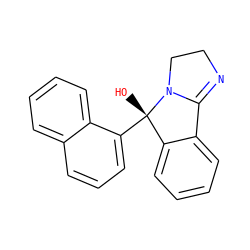 O[C@]1(c2cccc3ccccc23)c2ccccc2C2=NCCN21 ZINC000013491104