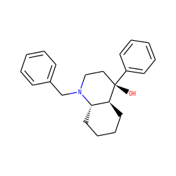 O[C@]1(c2ccccc2)CCN(Cc2ccccc2)[C@H]2CCCC[C@@H]21 ZINC000005008147