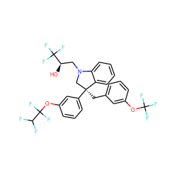 O[C@H](CN1C[C@](Cc2cccc(OC(F)(F)F)c2)(c2cccc(OC(F)(F)C(F)F)c2)c2ccccc21)C(F)(F)F ZINC000231391543