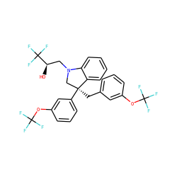 O[C@H](CN1C[C@](Cc2cccc(OC(F)(F)F)c2)(c2cccc(OC(F)(F)F)c2)c2ccccc21)C(F)(F)F ZINC000653871517