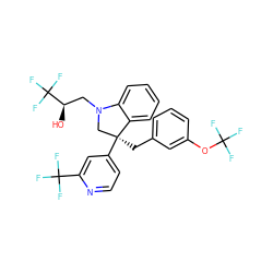 O[C@H](CN1C[C@](Cc2cccc(OC(F)(F)F)c2)(c2ccnc(C(F)(F)F)c2)c2ccccc21)C(F)(F)F ZINC000653878497