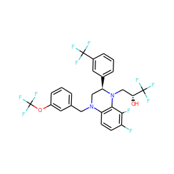 O[C@H](CN1c2c(ccc(F)c2F)N(Cc2cccc(OC(F)(F)F)c2)C[C@H]1c1cccc(C(F)(F)F)c1)C(F)(F)F ZINC000207733482